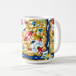 マジョリカ,シチリアスタイル,レモン コーヒーマグカップ