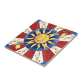 マジョリカ・シチリア・サン タイル (側面)