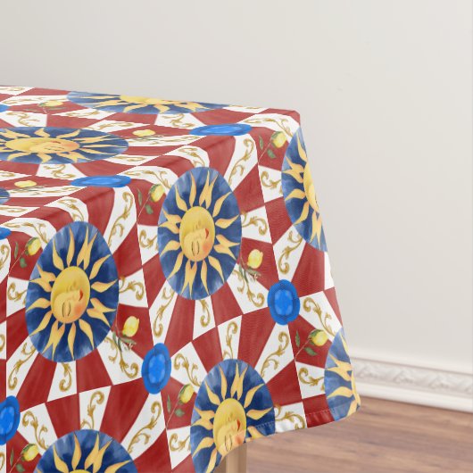 マジョリカ・シチリア・サン テーブルクロス (インサイチュ)