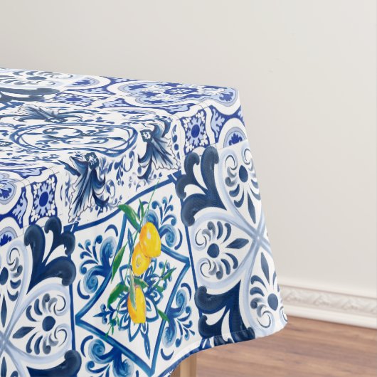 マジョリカ，タイル，レモン，シチリアのタイル   テーブルクロス (インサイチュ)