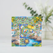 マジョリカ、レモン、シチリアのタイル、 (スタンド正面)