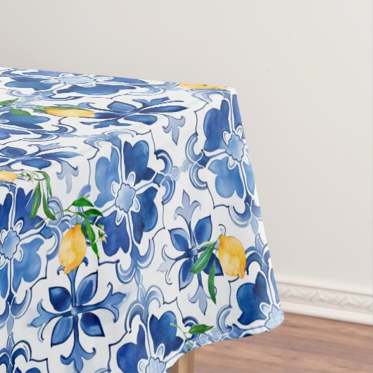マジョリカ、レモン、シチリアのタイル、 テーブルクロス (インサイチュ)