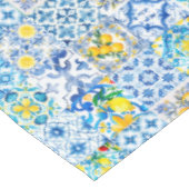 マジョリカ、レモン、シチリアのタイル、 テーブルクロス (アングル)