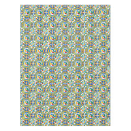 マジョリカ、レモン、シチリアのタイル、 テーブルクロス