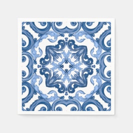 マジョリ地中海のカ、タイル スタンダードカクテルナプキン