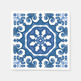 マジョリ地中海のカ、タイル スタンダードカクテルナプキン