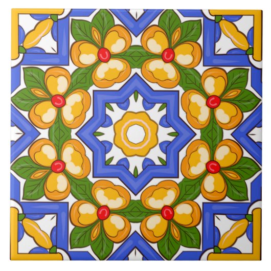 マジョリ地中海のカ、タイル タイル (正面)