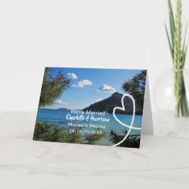 マジョルカでの結婚披露結婚したパーティー後の披露宴 招待状