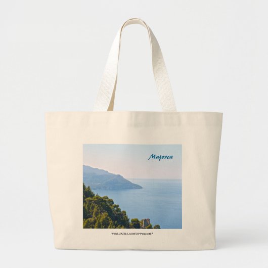 マジョルカ島 ラージトートバッグ (正面)