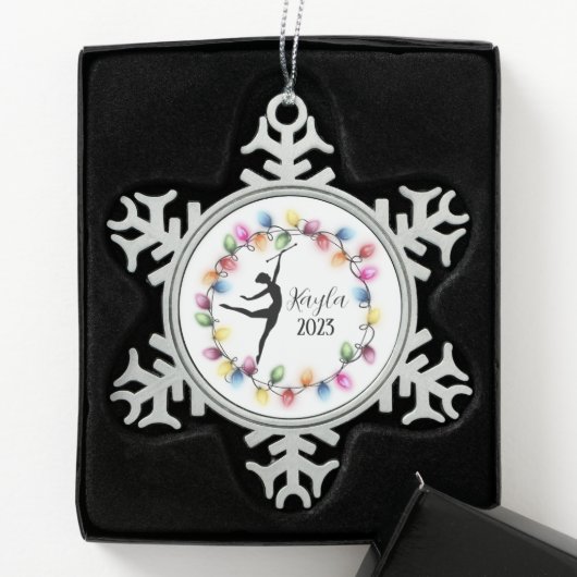 マジョレットバトントワイラークリスマスオーナメント スノーフレークピューターオーナメント (ボックス)