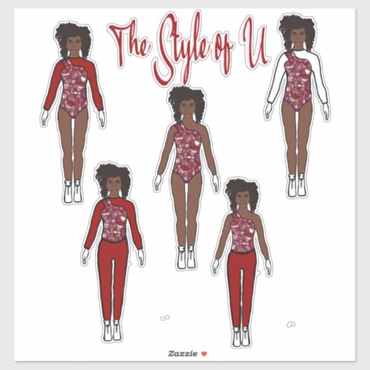 マジョレット/ダンサーのクイックチェンジスタンプ(Berry ) シール (シート)