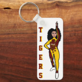 マジョレット/ダンサーキーチェーンイエローマルーンタイガーB キーホルダー (正面)