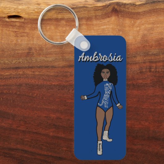 マジョレット/ダンサーキーチェーンブルーシルバータイガーA キーホルダー (正面)