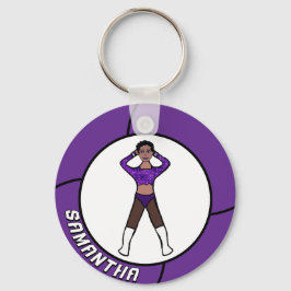 マジョレット/ダンサーパープル&ブラック#1 キーホルダー