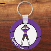 マジョレット/ダンサーパープル&ブラック#1 キーホルダー (正面)