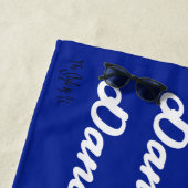 マジョレット/ダンサービーチタオル（青い白） ビーチタオル (インサイチュ)