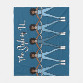 マジョレット/ダンサーフリースブランケットデニム2 フリースブランケット (正面)