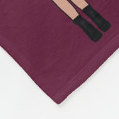 マジョレット/ダンサーフリースブランケットマウヴ フリースブランケット (角)