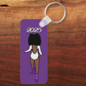 マジョレット/ダンサーKeychain Purple Tiger A キーホルダー (裏面)