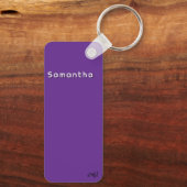 マジョレット/フェイクダンサーの毛皮/紫#1 キーホルダー (裏面)