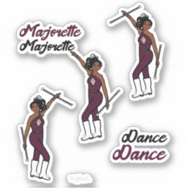 マジョレット/ Dancer Stickers Mahogany 3 シール