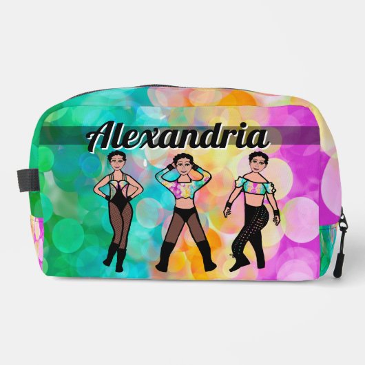 マジョレパーソナライズされたットダンサーパステル&ブラック#2 ドップキット (正面)