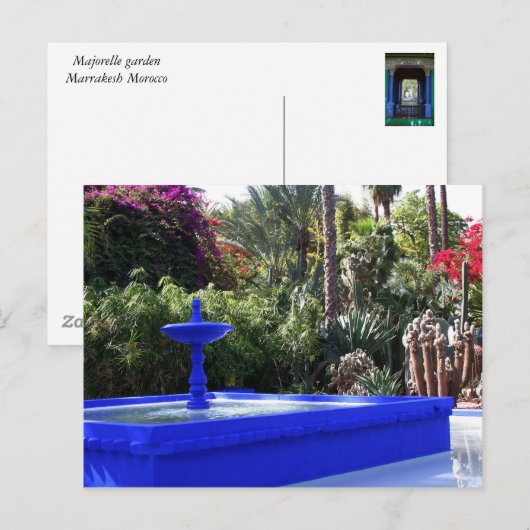 マジョレル庭園 ポストカード (正面/裏面)
