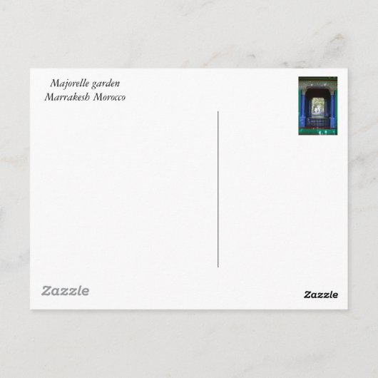 マジョレル庭園 ポストカード (裏面)