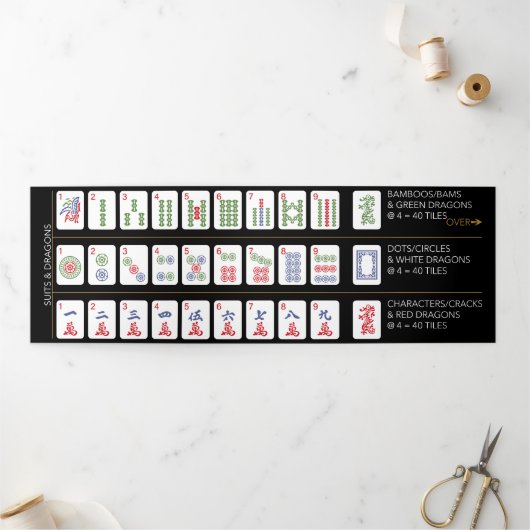 マジョンアメリカンタイルトリフォールドカード 三つ折りカード (外部)