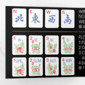 マジョンアメリカンタイルトリフォールドカード 三つ折りカード (内部最初)