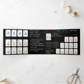 マジョンアメリカンタイルトリフォールドカード 三つ折りカード (内部)