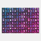 マジョンカラータイル包装紙 ラッピングペーパーシート (正面2)