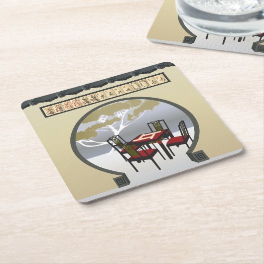 マジョンガーデンコースター スクエアペーパーコースター (アングル)