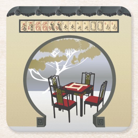 マジョンガーデンコースター スクエアペーパーコースター (正面)