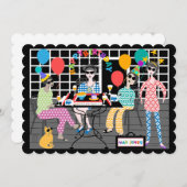 マジョンキャット誕生日カード サンキューカード (正面/裏面)