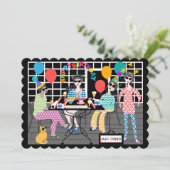 マジョンキャット誕生日カード サンキューカード (スタンド正面)