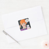 マジョングことわざウインズステッカー スクエアシール (封筒)