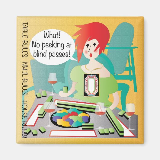 マジョングことわざピークパス マグネット (正面)