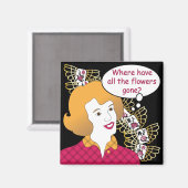 マジョングことわざ花花磁石 マグネット (正面/裏面)