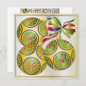 マジョングクリスマスオーナメント招待状/カード 招待状 (正面/裏面)