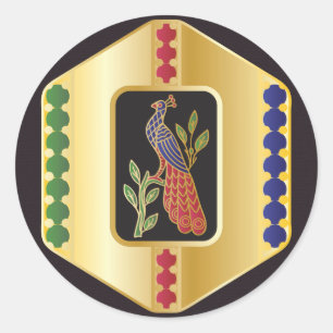 マジョングジュエリーステッカー ラウンドシール