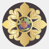 マジョングジュエリーステッカー ラウンドシール (正面)