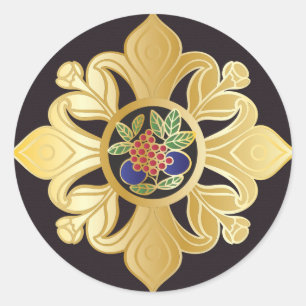 マジョングジュエリーステッカー ラウンドシール