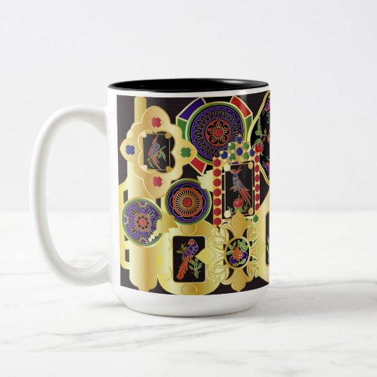 マジョングジュエリーマグ ツートーンマグカップ (左)