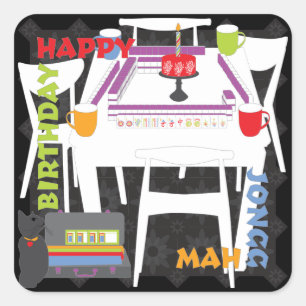 マジョングタイルとテーブルシール スクエアシール