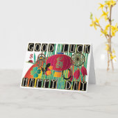 マジョングッドラックハッピーデー カード (黄色い花)