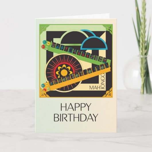 マジョングリメリックウィーン誕生日カード サンキューカード (正面)