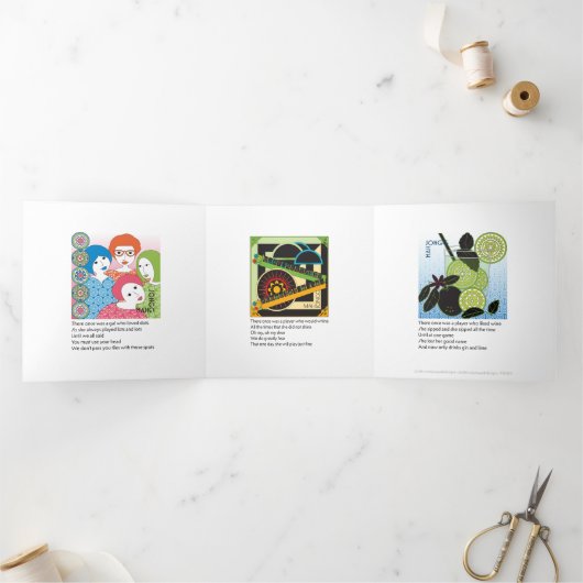 マジョングリメリック2三つ折カード 三つ折りカード (内部)