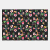 マジョング4花束紙 ラッピングペーパーシート (正面3)