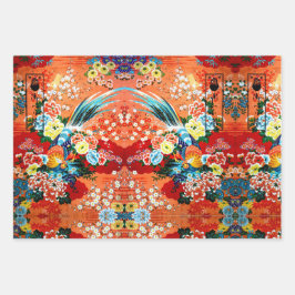 マジョング、ポジターノ、フルーレス ラッピングペーパーシート